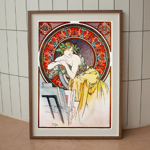 Alphonse Mucha poster vintage de arte