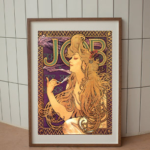 Alphonse Mucha poster vintage de arte na parede