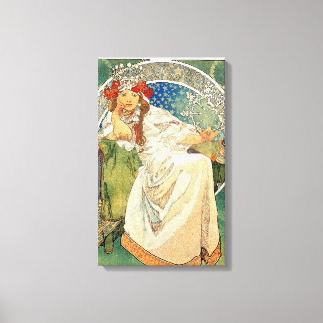 Alphonse Mucha Princess Hyacinth Canvas (Frente)