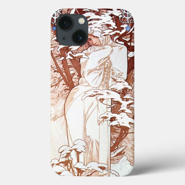 Alphonse Mucha - White de inverno (Verso)