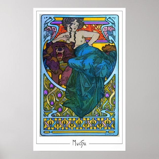 Alphonse Mucha Zedign Art Poster nº 176 (Frente)