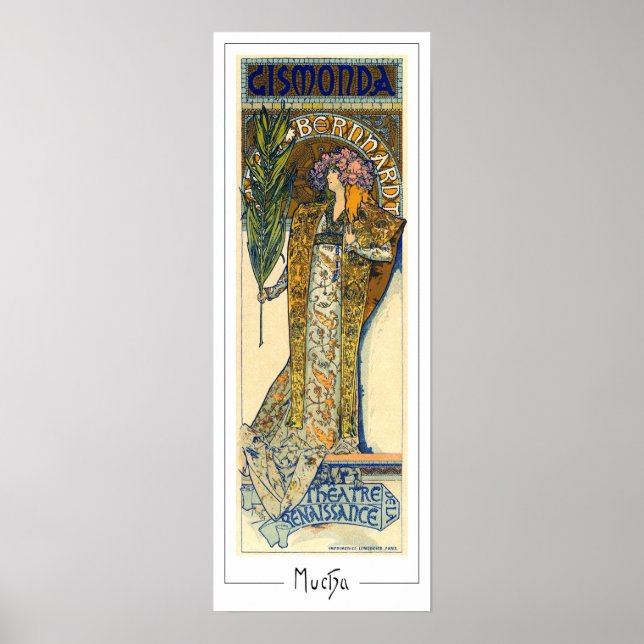 Alphonse Mucha Zedign Art Poster nº 198 (Frente)