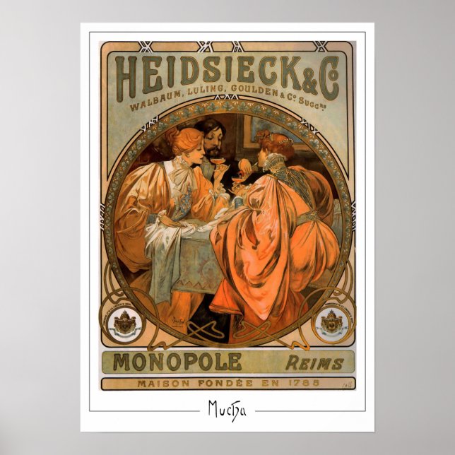 Alphonse Mucha Zedign Art Poster nº 218 (Frente)