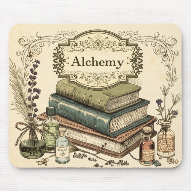 Alquimia – Mousepad de Academia Vintage (Frente)
