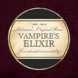 Alquimia vintage de Halloween Etiqueta Elixir de V
