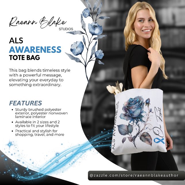 ALS Awareness Tote Bag (Criador carregado)