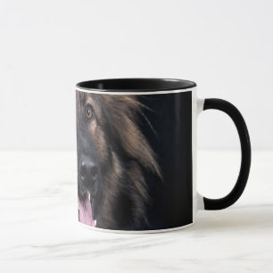 Alsatian do cão de german shepherd da caneca