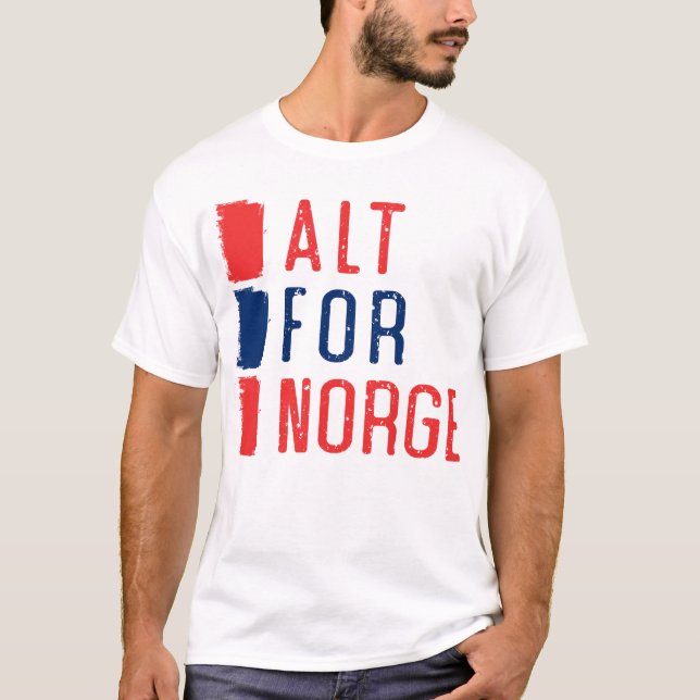 Alt para a camiseta norueguesa da divisa de Norge (Frente)