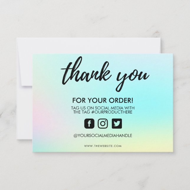 Alteração de Cor Obrigado Inserir Mídia (Frente)