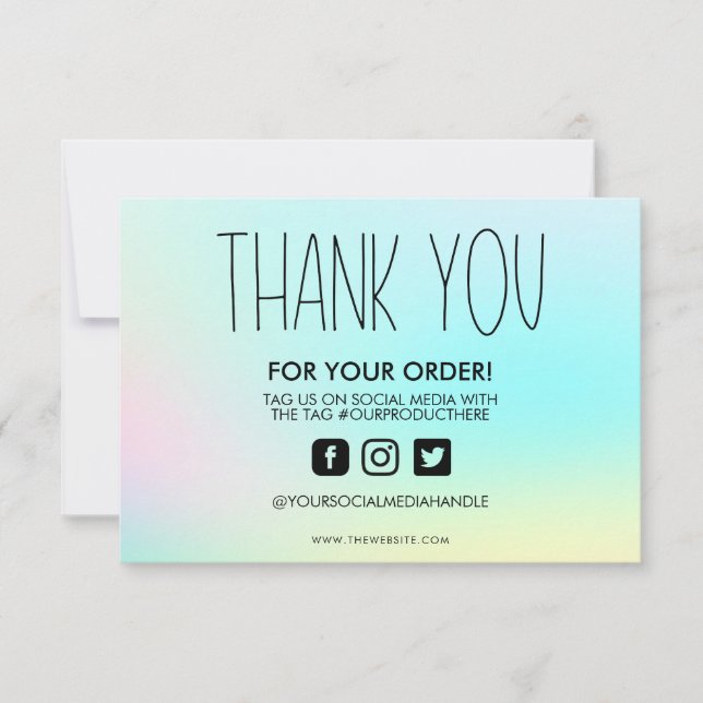 Alteração de Cor Obrigado Inserir Mídia (Frente)