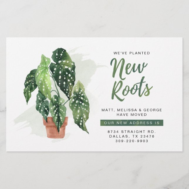 Alteração do Cartão de Anúncio de Movimentação de  (Frente)