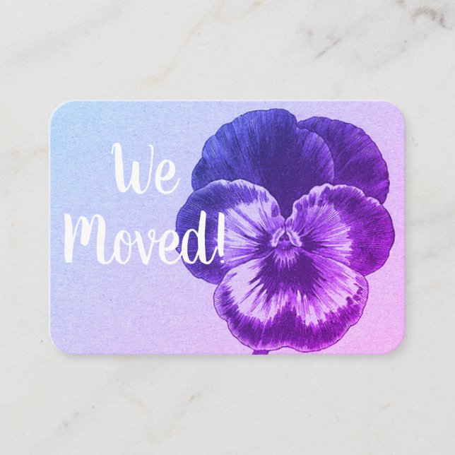 Alteração do Cartão de Endereço (Frente)