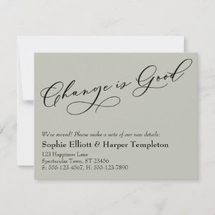 Alteração Elegante é um Anúncio de Movimentação de