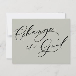 Alteração Elegante é um Anúncio de Movimentação de