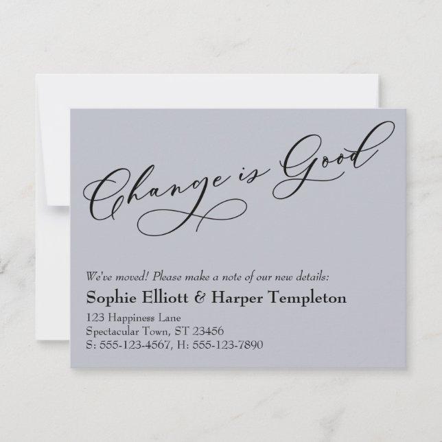 Alteração Elegante é um bom anúncio de movimento a (Frente)