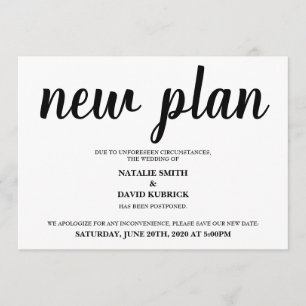 Alterar o Anúncio de Casamento Adiado