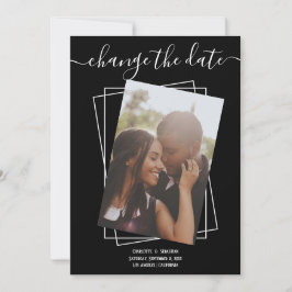 Alterar O Cartão De Casamento Fotográfico De Data