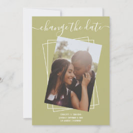Alterar O Cartão De Casamento Fotográfico De Data