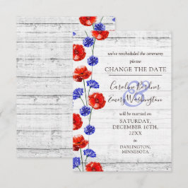 Altere A Data Do Cartão De Casamento Floral Da Pop