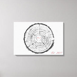 Alternativo do Livro de Convidado - Canvas impress