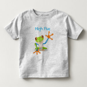 Alto Cinco Camisas de Sapo cor-de-laranja e azul