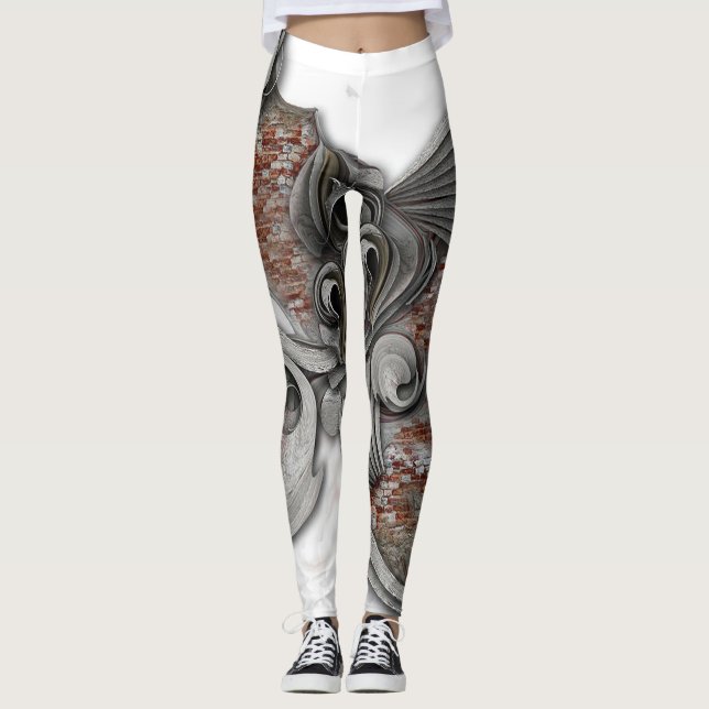"Alto Desenho de Sentimento Puro", Leggings (Frente)