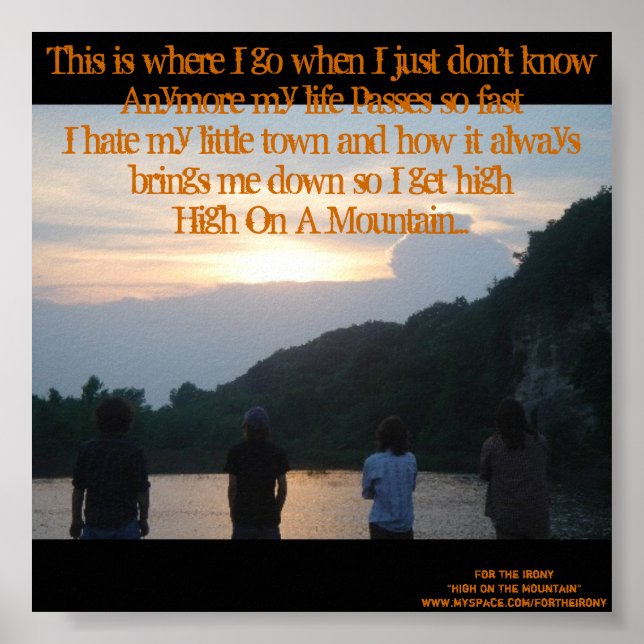 Alto Na Poster De Montanha (Frente)