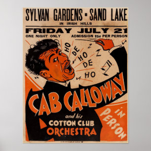 Alugueres 1933 do poster do concerto de Cab