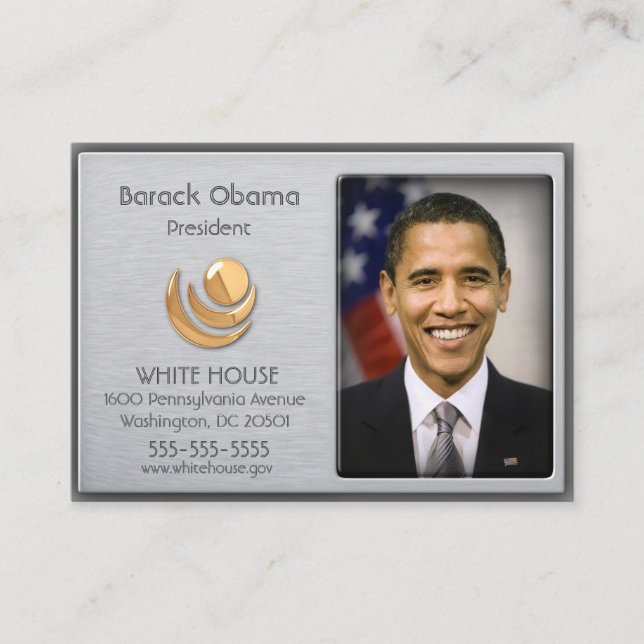 Alumínio escovado com Cartões de visitas de destaq (Frente)