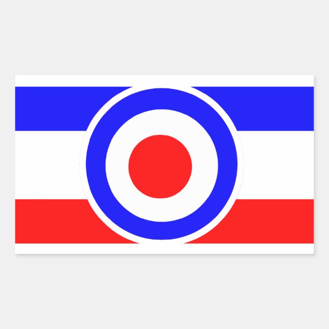 Alvo de Patinete de humor com adesivos retangulare (Frente)