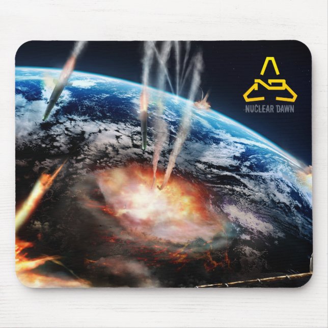 Alvorecer nuclear - terra Mousepad (Frente)
