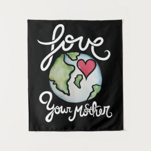 Ama a sua mãe dia da Terra Tapeçaria