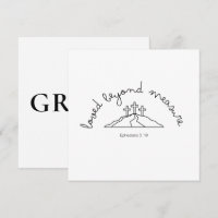 Amado Além do Convite Cartão Cristão Fé