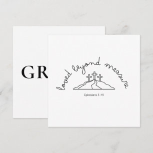 Amado Além do Convite Cartão Cristão Fé