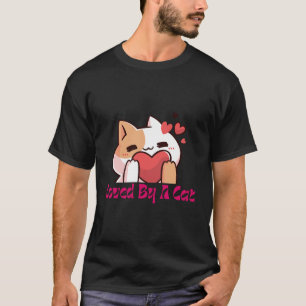 "Amado Por Um Gato Camiseta Coração Fofo"