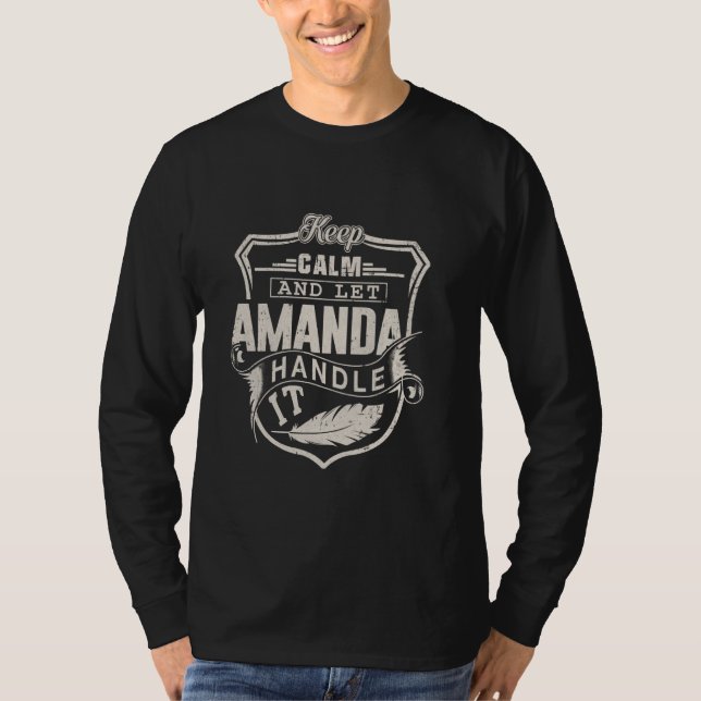 Amanda Primeiro Nome Camisa Amanda Nome Amanda Ani (Frente)