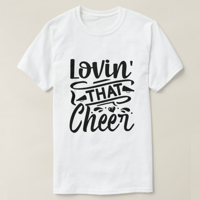 Amando aquela camiseta de cheer (Frente do Design)