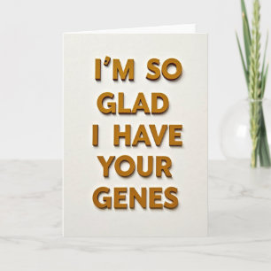 Amando seus Genes Cartão do Dia dos Pais