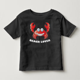 Amante da Praia - Camiseta de Jersey Fina para Cri