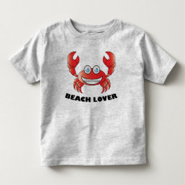 Amante da Praia - Camiseta de Jersey Fina para Cri