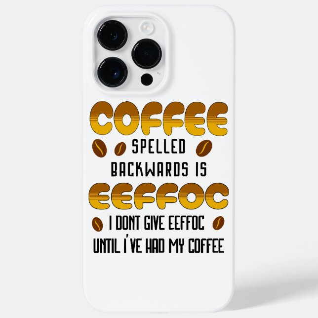 Amante de café escrito ao contrário (Verso)