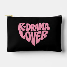 Amante de Kdrama Coração Rosa Tipografia Simples P