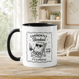 Amante de Livros Divertido Caneca Atualmente Reser