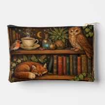 Amante de livros retrô animais da floresta