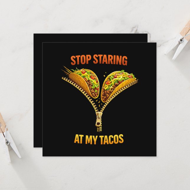 Amante de Taco Engraçado Para de Olhar (Frente/Verso In Situ)