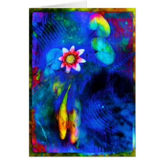 Amantes, cartão de Koi, amor, wedding