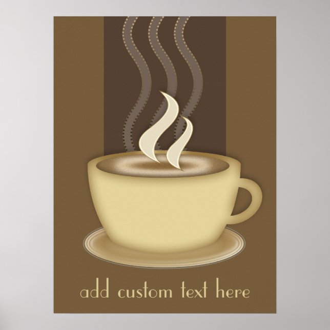 Amantes de café Poster personalizados (Frente)