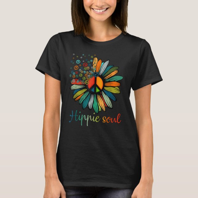 Amantes de Flores de Camiseta Hippie Soul (Frente)