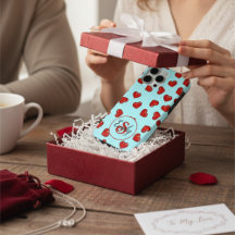 amantes Padrão cardíaco vermelho no Monograma Pers