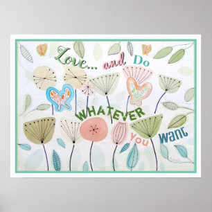 Amar e Respeitar a Poster da citação da Sabedoria